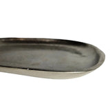 Dekoteller Metall silber Dekoschale Metallteller Deko Schale Teller 20 x 18 cm - Dekoschale