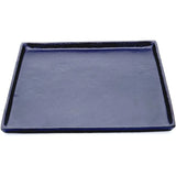 Dekoteller schwarz Dekoschale Metall Teller Schale Alu Deko 25x25 cm - Dekoteller