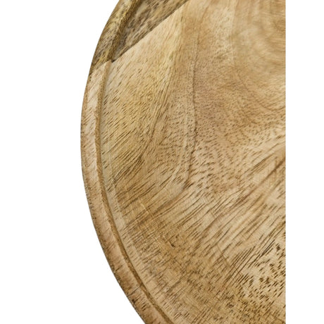 Dekoteller Teller Mango Holz Dekobrett Untersetzer Schmuckteller Tablett Ø 25 cm - Dekoteller