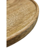 Dekoteller Teller Mango Holz Dekobrett Untersetzer Schmuckteller Tablett Ø 25 cm - Dekoteller
