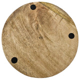 Dekoteller Teller Mango Holz Dekobrett Untersetzer Schmuckteller Tablett Ø 25 cm - Dekoteller
