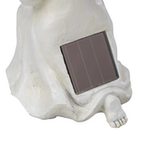 Engel Figur Gartendeko Solar Gartenfiguren Außen LED 22x16 Schutzengel Grab - Solarleuchte