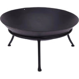 Feuerschale Ø 47 cm Feuerkorb Eisen Metall schwarz Schale Feuer Feuerstelle - Feuerschale