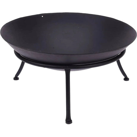 Feuerschale Ø 47 cm Feuerkorb Eisen Metall schwarz Schale Feuer Feuerstelle - Feuerschale
