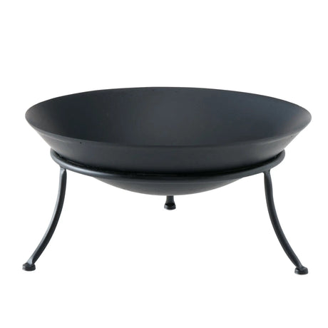 Feuerschale Ø 47 cm Feuerkorb Eisen Metall schwarz Schale Feuer Feuerstelle - Feuerschale