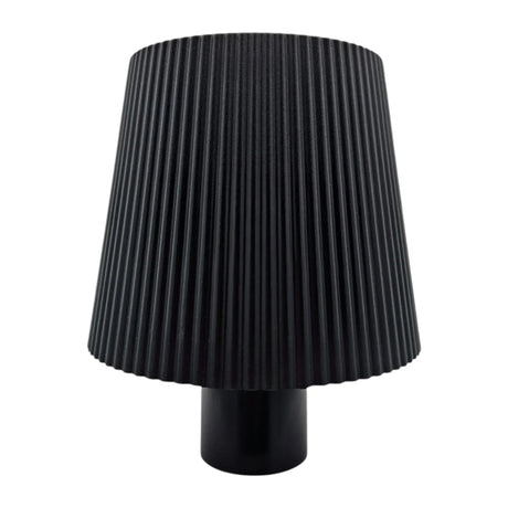 Flaschenlampe Aufsatz für Flasche LED Aufladbar warmweiß Touch Leuchte Lampe - Schwarz geriffelt - Leuchte Touch