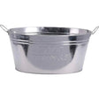 Getränkekühler Zink Wanne Oval 24 Liter Eiseimer Sektkühler Eiskübel 50x23 cm - Getränkekühler