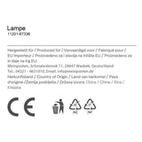 Hängeleuchte LED Rattan Optik Außen Innenbereich 18x16 cm Gartenbeleuchtung - Hängeleuchte