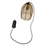 Hängeleuchte LED Rattan Optik Außen Innenbereich 18x16 cm Gartenbeleuchtung - Hängeleuchte