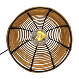 Hängeleuchte LED Rattan Optik Außen Innenbereich 18x16 cm Gartenbeleuchtung - Hängeleuchte