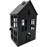 Haus Metall schwarz Dekoration meinposten 3 Set Laternen Windlicht - Windlicht Laternenhäuser