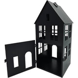 Haus Metall schwarz Dekoration meinposten 3 Set Laternen Windlicht - Windlicht Laternenhäuser