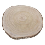 Holzbrett Baumscheibe Holz Brett Tischdeko Tablett Deko Holzplatte Ø 30 cm - Baumscheibe