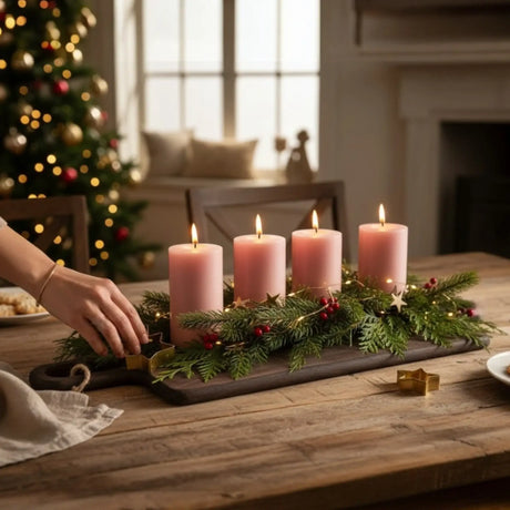 Holzbrett Schneidebrett Servierbrett braun 55x25 Dekobrett Kerzenbrett mit Griff Mangoholz - Serviertablett