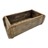Holzkiste Ziegelform Ziegelsteinform Kiste recyceltes Holz Kasten 31 cm Original rustikal - Holzkiste