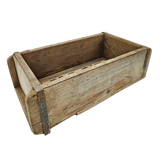 Holzkiste Ziegelform Ziegelsteinform Kiste recyceltes Holz Kasten 31 cm Original rustikal - Holzkiste