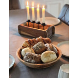 Holzschale Mango Holz Schale Dekoschale Brotschale Mangoholz Ø 38 cm - Holzschale