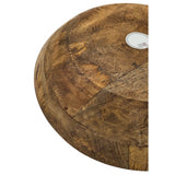 Holzschale Mango Holz Schale Dekoschale Brotschale Mangoholz Ø 38 cm - Holzschale
