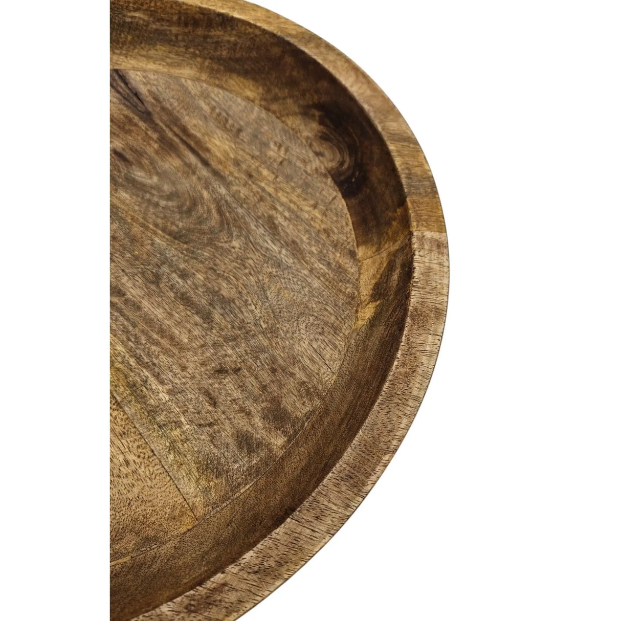 Holzschale Mango Holz Schale Dekoschale Brotschale Mangoholz Ø 38 cm - Holzschale