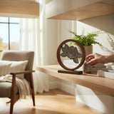 Dekobild Holzbild kaufen im Regal Wohnzimmer