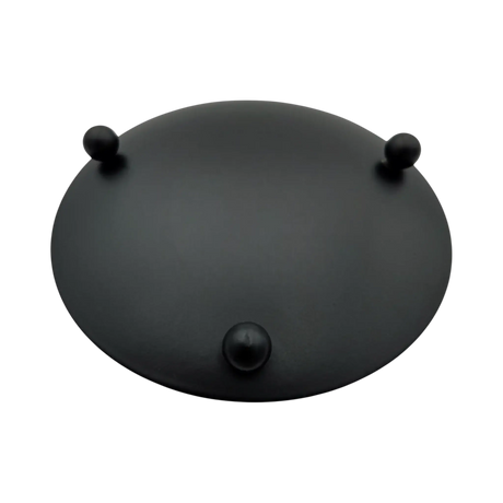 Kerzenhalter schwarz 4 Stück Stumpenkerzen Teller Kerzenteller Weihnachten 8,5 cm - Kerzenhalter