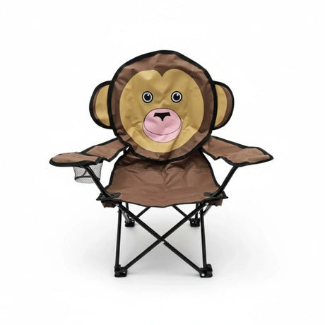 Kinderstuhl Campingstuhl Anglerstuhl Klappbar Affe Forsch Elefant Katze Getränkehalter - Campingstuhl für Kinder