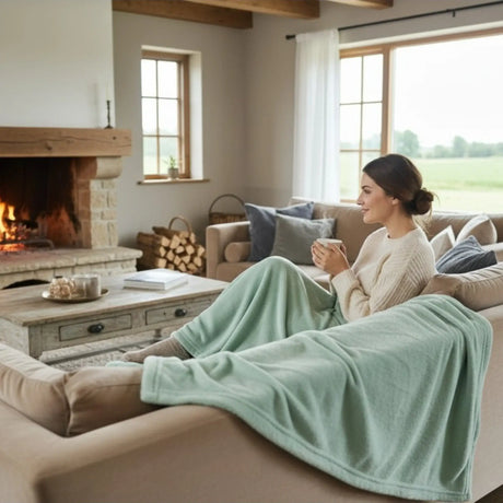 Kuscheldecke Flauschig Weich XXL180x220 Mikrofaser Wohndecke Tagesdecke Flanell - Wohndecke