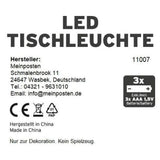Lampe LED ohne Kabel Touch Tischleuchte Tischlampe Leuchte kabellos dimmbar - Lampe