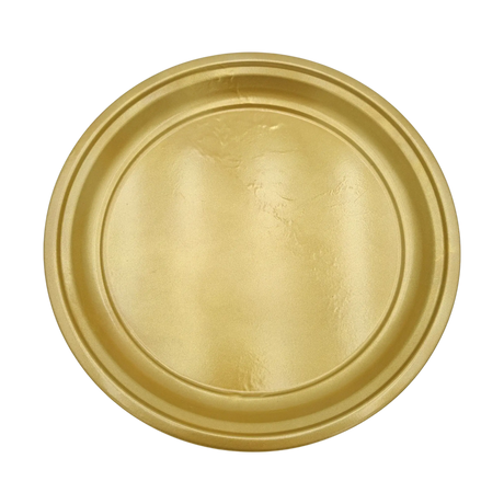Metallteller Dekoteller rund Gold 36 cm Kerzenteller Kerzentablett Adventsteller B-Ware - Dekoteller