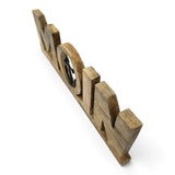 Moin Schriftzug 50 cm aus Mangoholz mit Anker – maritime Deko - Aufsteller