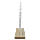 Ornament mit Sockel Aufsteller Holzbild Schabby Vintage Blumenmuster Rund Ø 23cm - Holz Ornament
