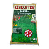 Oscorna Rasenflor Rasendünger 2,5 kg fein Pulver Natürliche Rohstoffe Rasenpflege - Rasendünger