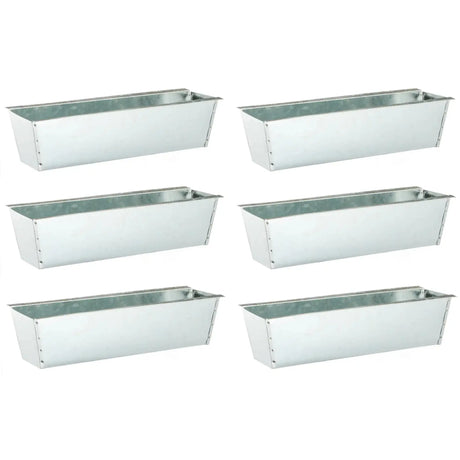 Pflanzkästen für Palette Paletten Pflanzkasten Palettenbeet Blumenkasten Kästen Zink 6 Stück - Pflanzkästen für Paletten