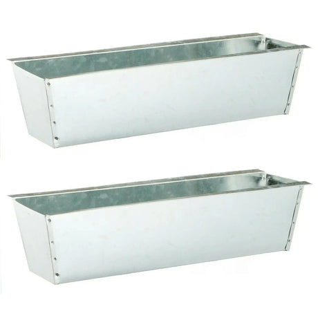 Pflanzkästen für Palette Paletten Pflanzkasten Palettenbeet Blumenkasten Kästen(Zink 2 Stück) - Pflanzkästen