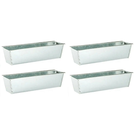 Pflanzkästen für Palette Paletten Pflanzkasten Palettenbeet Blumenkasten Kästen Zink 4 Stück - Pflanzkästen für Paletten