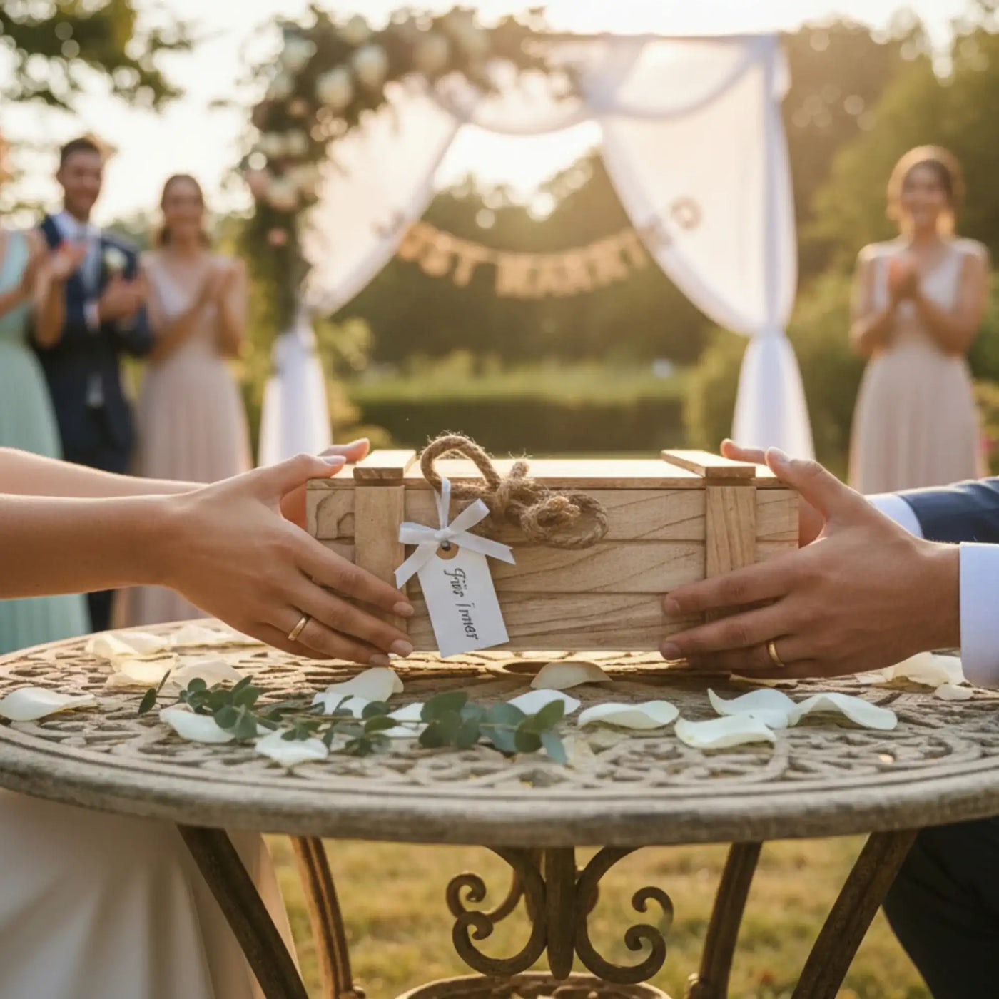 Holzkiste mit Deckel Kiste Schatzkiste Schatztruhe braun mit Deckel - Holzkiste