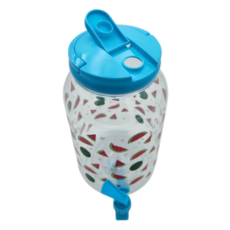 Saftspender Getränkespender mit Zapfhahn 3,75 Liter Kunststoff Wasserspender Melone - Getränkespender