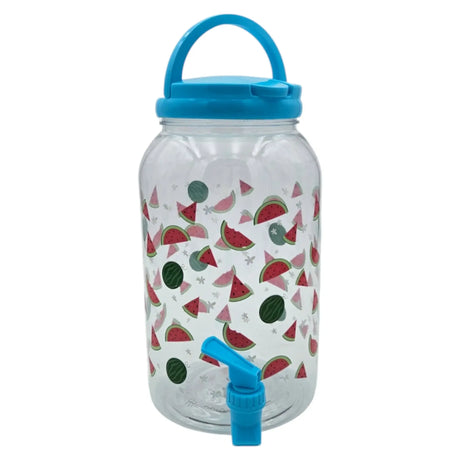 Saftspender Getränkespender mit Zapfhahn 3,75 Liter Kunststoff Wasserspender Melone - Getränkespender