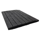 Sofatablett flexibel Bambustablett Bambus Natur anthrazit Armlehnen Schoner - Serviertablett