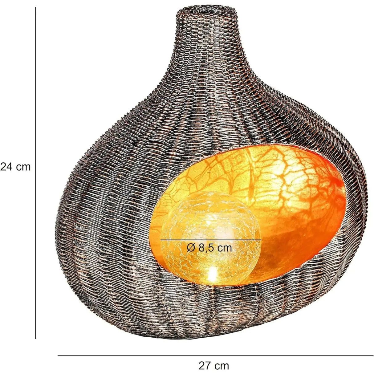 Solarleuchte MALI Solarlampe warmweiß Garten Balkon Laterne - Solarleuchte