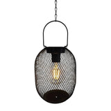 Solarleuchte Metall Gartenleuchte Gartenbeleuchtung warm weiß schwarz LED Leuchte - Hängeleuchte