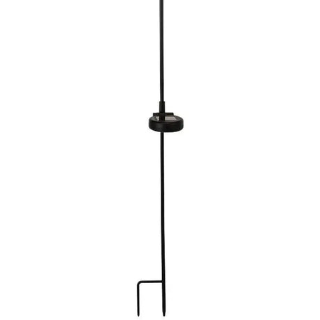 Solarleuchte SKY Solar Solarlampe schwarz Metall Höhe 90 cm Flamme - Solarleuchte