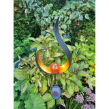 Solarleuchte SKY Solar Solarlampe schwarz Metall Höhe 90 cm Welle - Solarleuchte