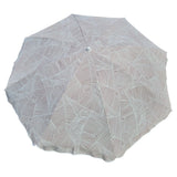 Sonnenschirm Strandschirm Balkonschirm grün creme braun 160 cm UV Schutz 30+ - Sonnenschirm