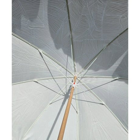 Sonnenschirm Strandschirm Balkonschirm grün creme braun 160 cm UV Schutz 30+ - Sonnenschirm