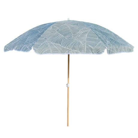 Sonnenschirm Strandschirm Balkonschirm grün creme braun 160 cm UV Schutz 30+ - Sonnenschirm
