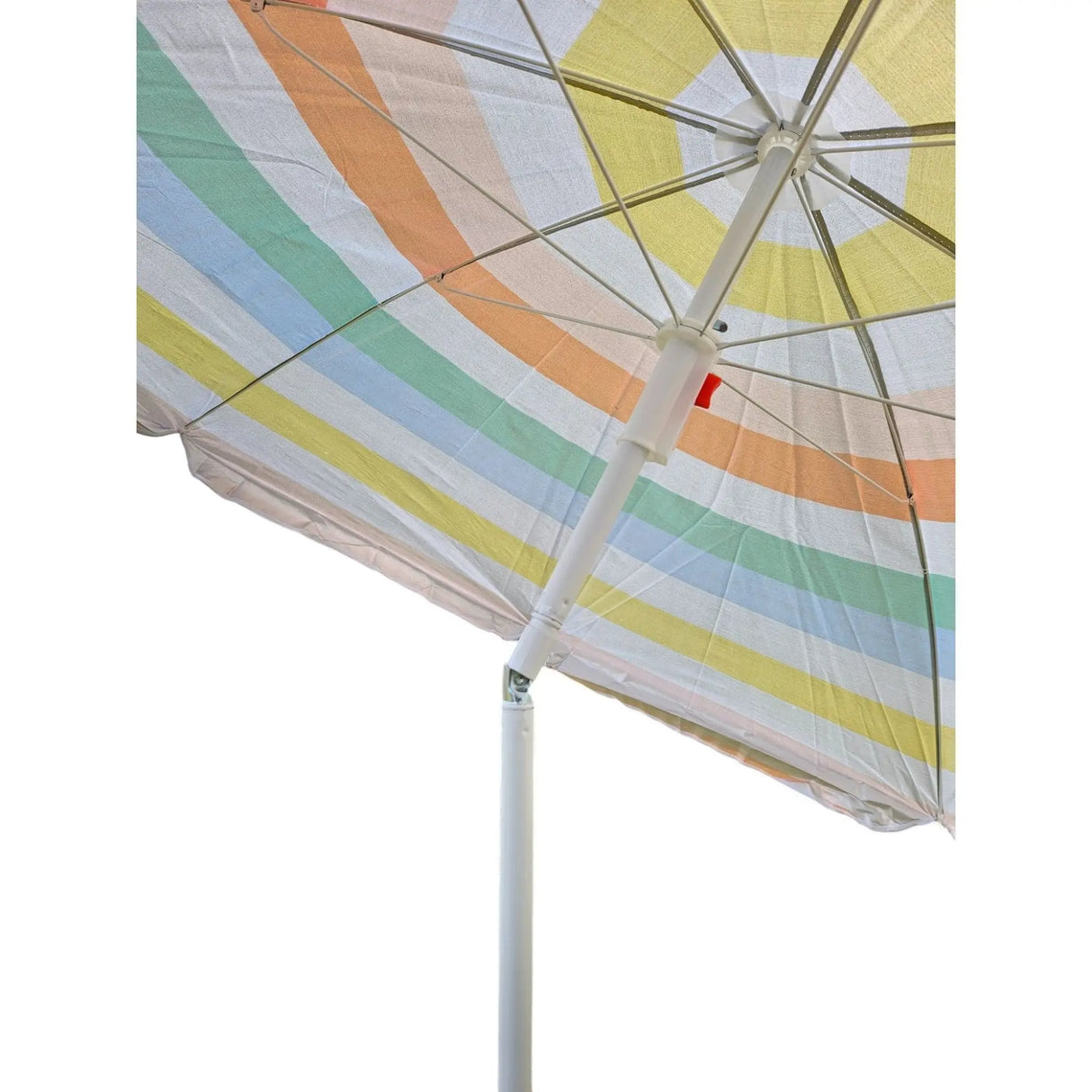 Sonnenschirm Strandschirm Balkonschirm UV Schutz 30+ gestreift 155 cm bunt - Sonnenschirm