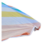 Sonnenschirm Strandschirm Balkonschirm UV Schutz 30+ gestreift 155 cm bunt - Sonnenschirm