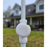 Sonnenschirm Strandschirm Balkonschirm UV Schutz 50+ blau gelb 155 cm bunt - Sonnenschirm