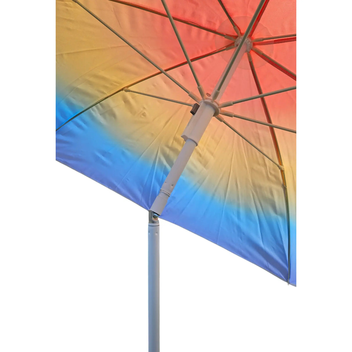 Sonnenschirm Strandschirm Balkonschirm UV Schutz 50+ blau gelb 155 cm bunt - Sonnenschirm